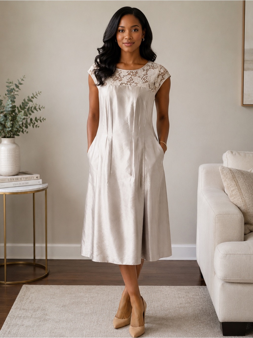 Lafayette‎ 148 New York Lace Dress Size 16 NWT
